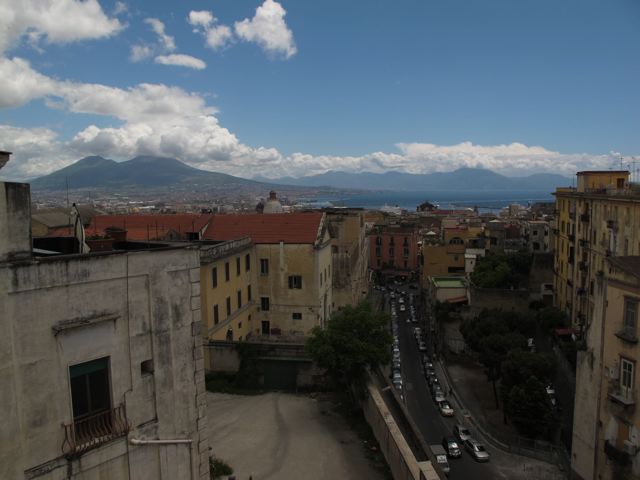 Mt. Vesuvius viewed from my apartment.